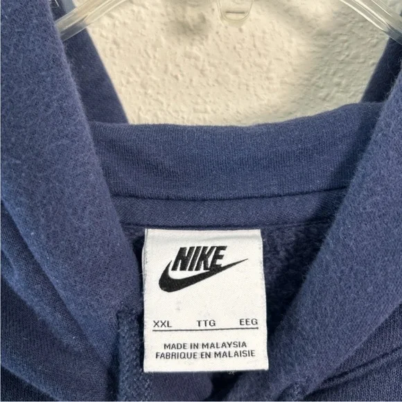 Gaston College Rhinos Nike Hoodie Fleece Sweatshirt Softball Navy Blue Gold 2XL - Picture 3 of 10